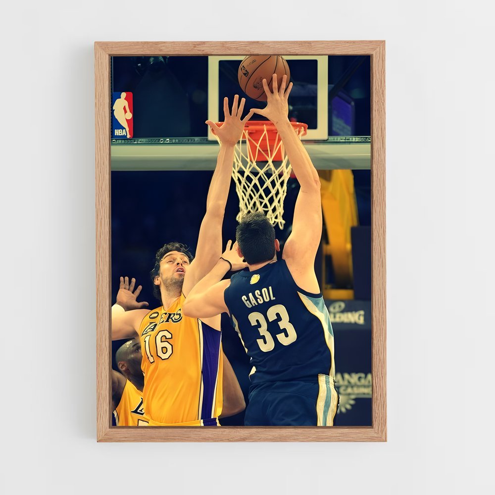 Poster Blockbuster Gasol – affiche Basketball (vue 4)